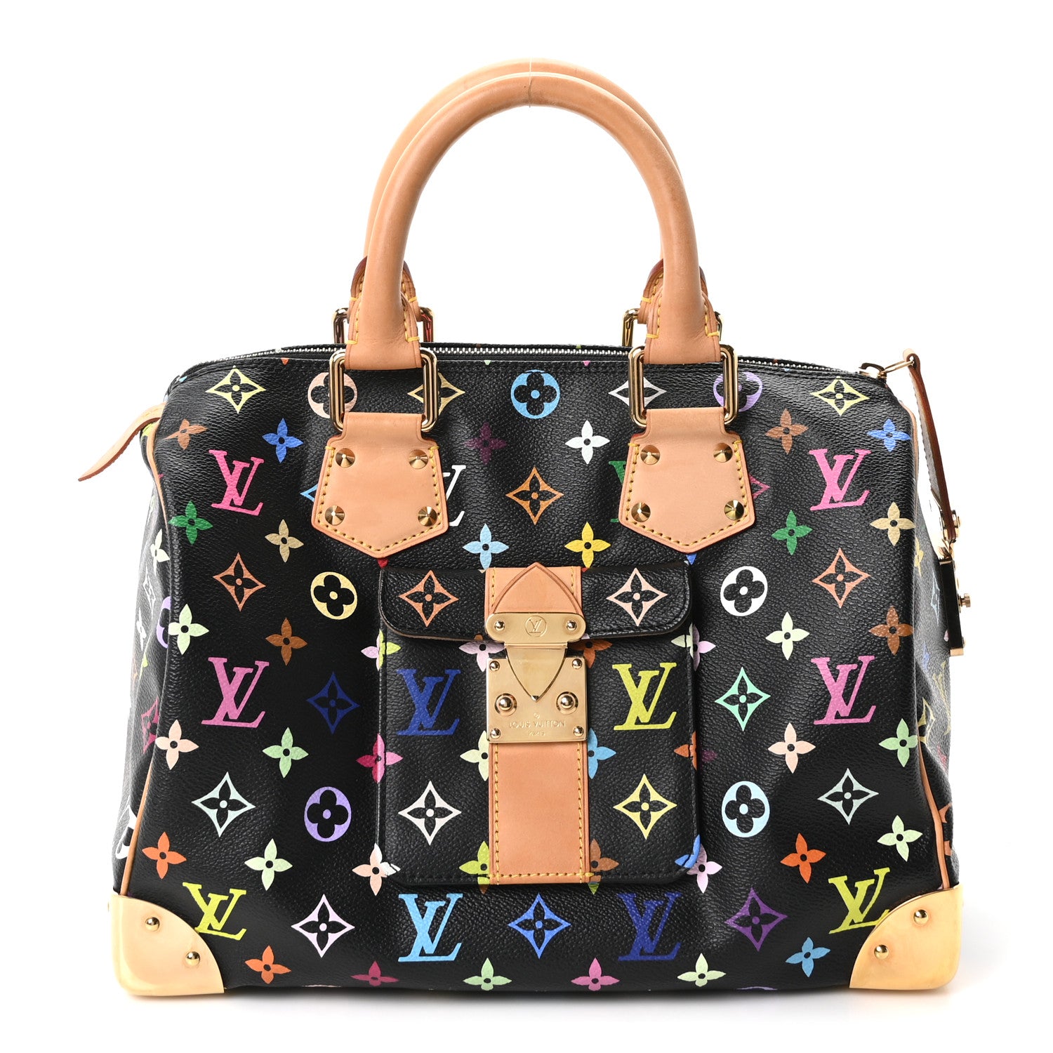 Louis Vuitton Monogram Multicolor Speedy 30 Black 1 of 9