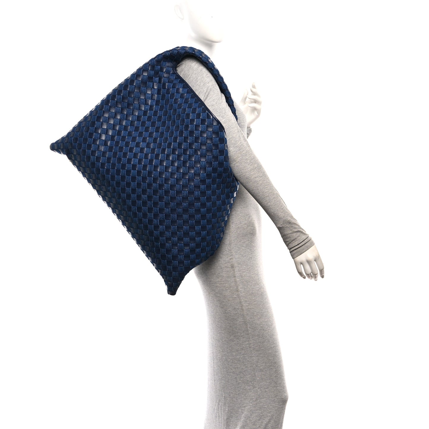 Denim Nappa Intrecciato Large Hop Abyss Indigo