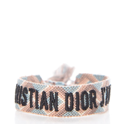Christian Dior Woven Cotton J'Adior Friendship Bracelet Set Blue Nude 3 of 6
