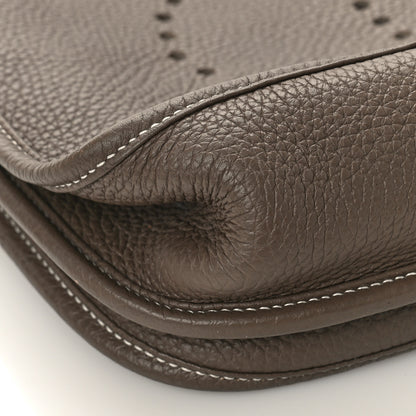 Hermes Taurillon Clemence Evelyne III PM Etoupe 8 of 8