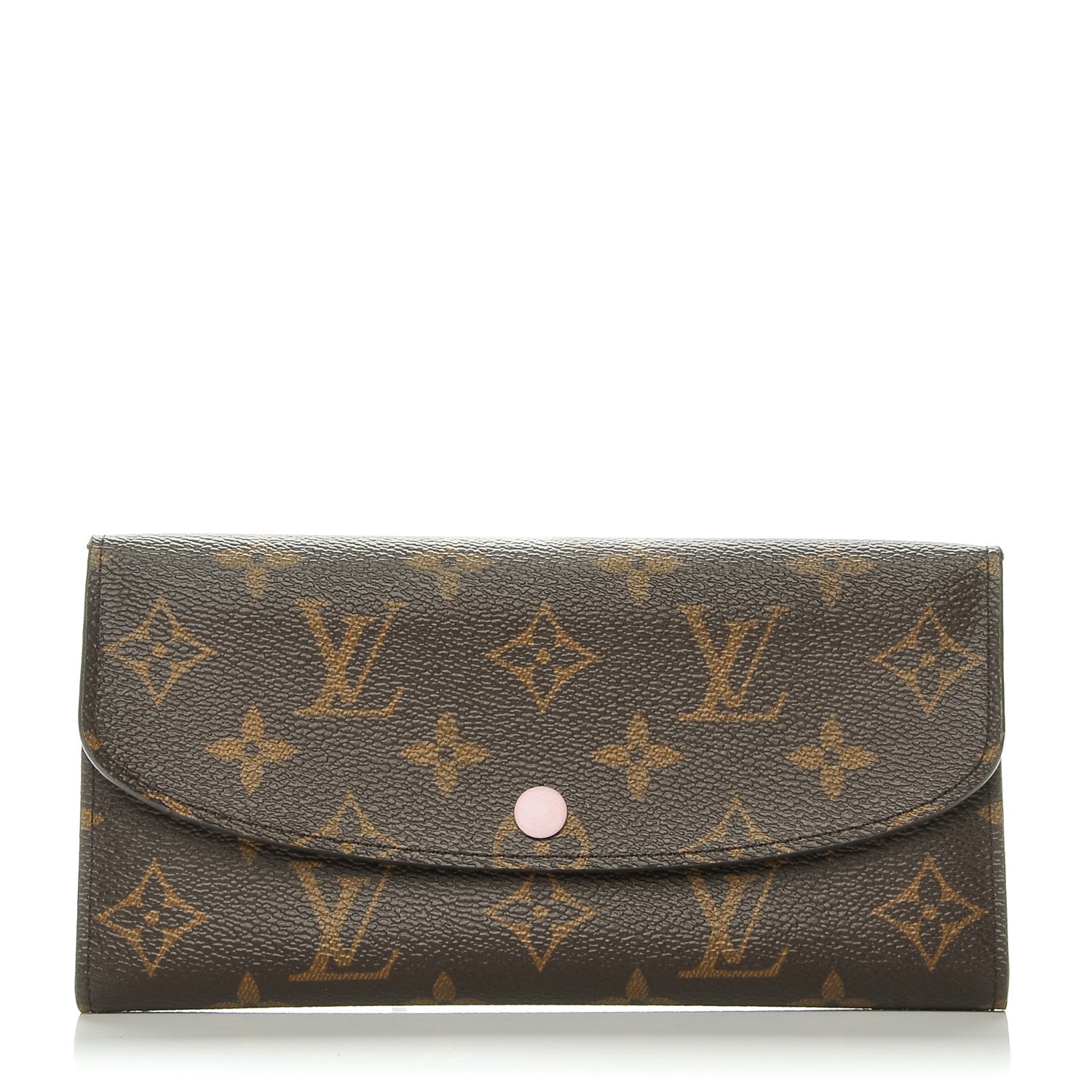 Louis Vuitton Monogram Emilie Wallet Rose Ballerine 1 of 8