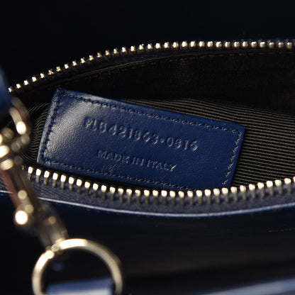 Saint Laurent Grained Calfskin Baby Sac De Jour Marine 7 of 17