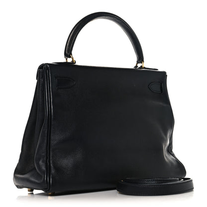 Hermes Evercalf Kelly Retourne 28 Black 3 of 15