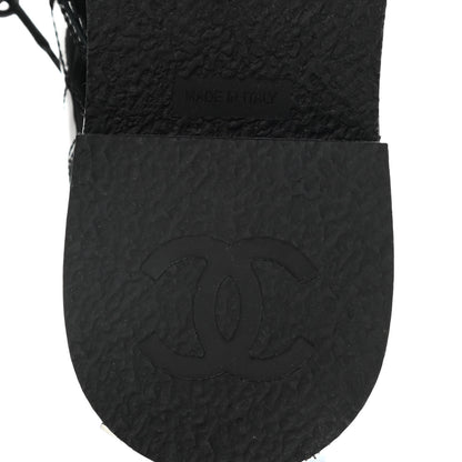 Chanel Lambskin Patent Calfskin CC Brogue Lace Up Oxfords 38 Black 8 of 12