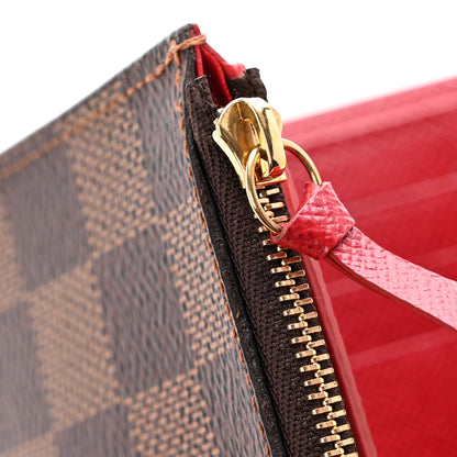 Louis Vuitton Damier Ebene Victorine Wallet Cherry 11 of 12