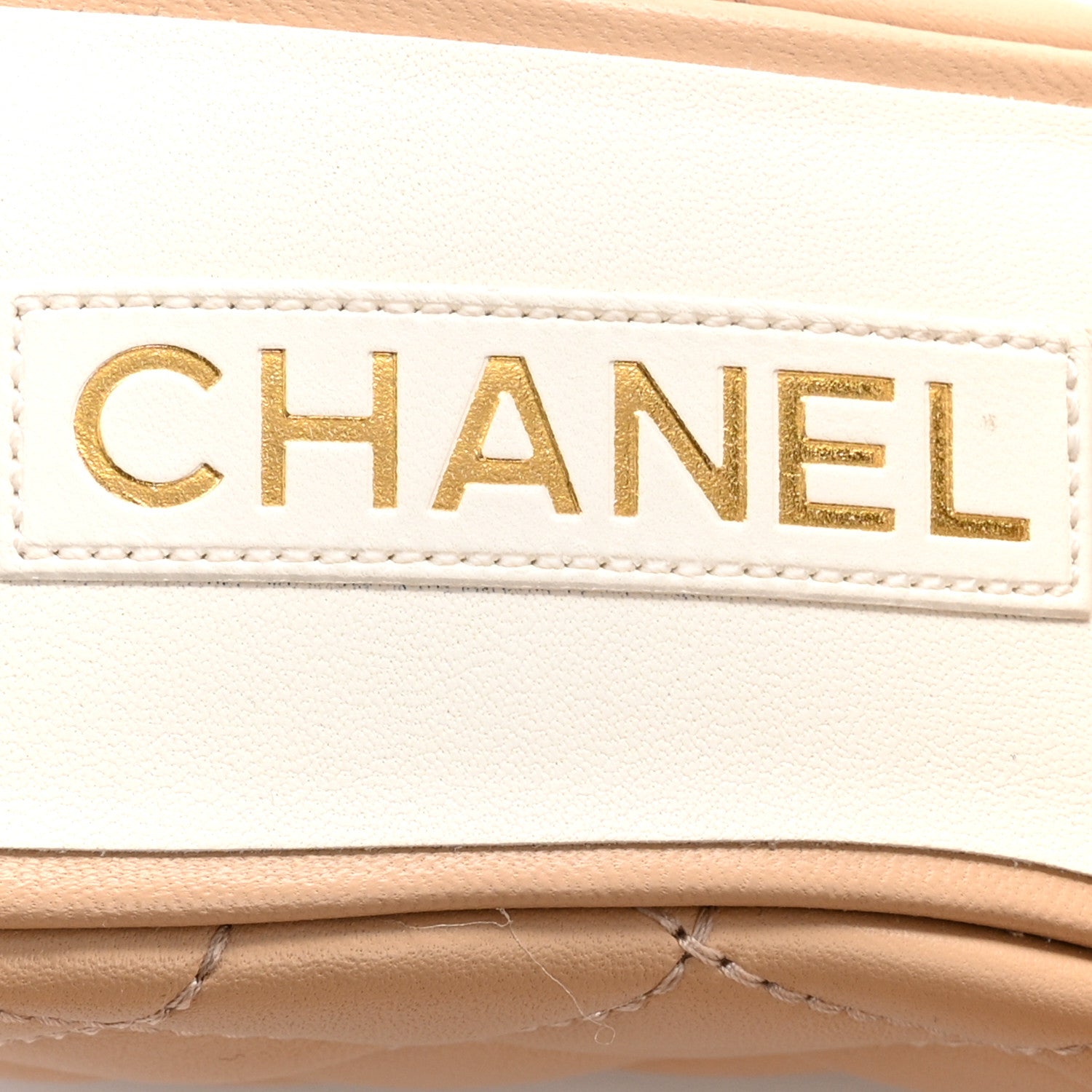 Chanel Lambskin Quilted Camelia CC Wedge Sandal Mules 38.5 Beige 7 of 10