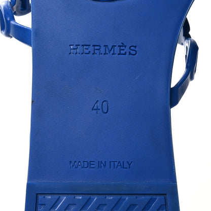 Hermes TPU Rivage Sandals 40 Bleu Smalt 7 of 8