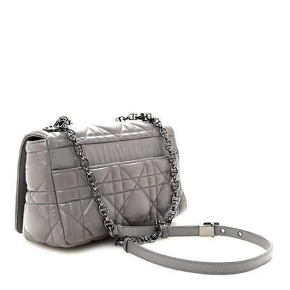 Christian Dior Calfskin Macrocannage Medium Caro Bag Iron Grey 3 of 10