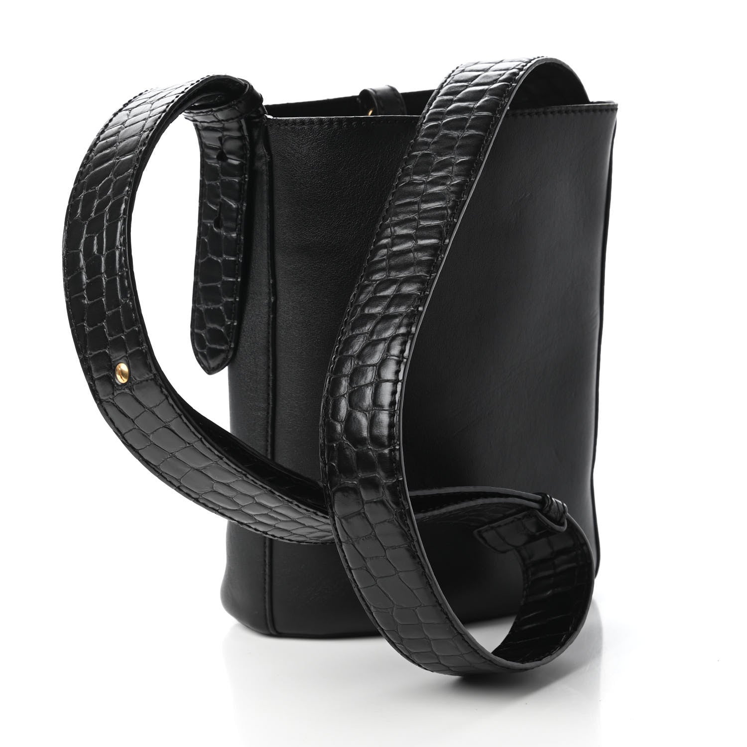Stella McCartney Alter Nappa Medium Ring Bucket Bag Black 3 of 9