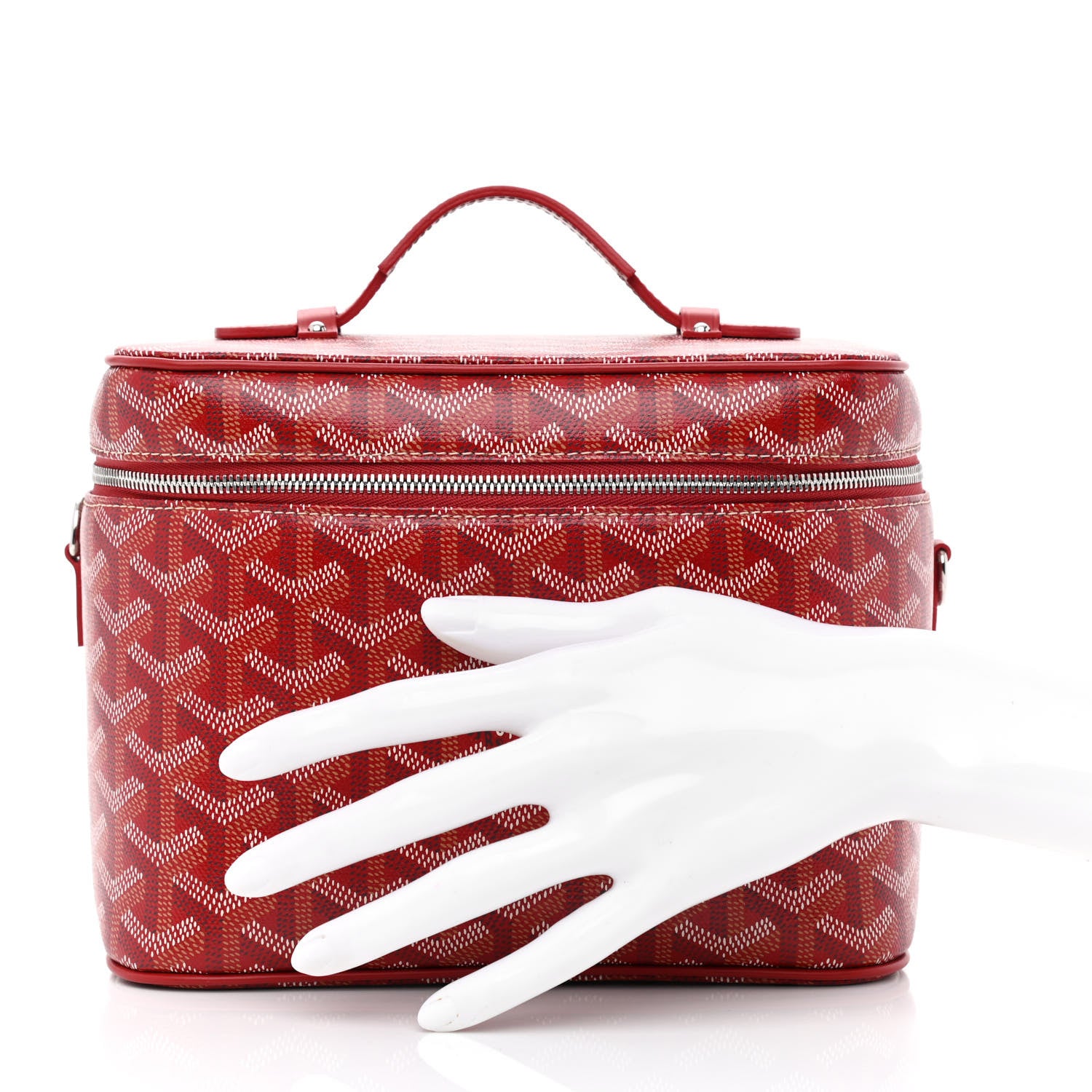 Goyard Goyardine Muse Vanity Case Red 1223442 – FASHIONPHILE