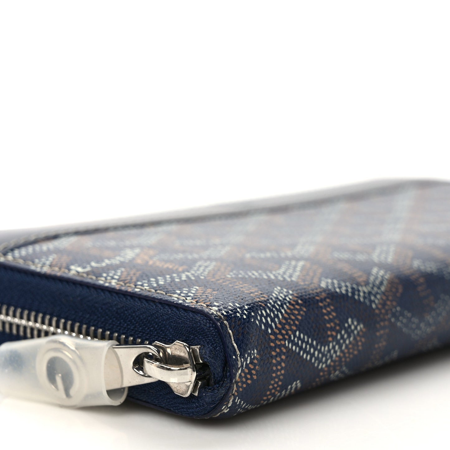 Goyardine Matignon Zip Around GM Wallet Navy