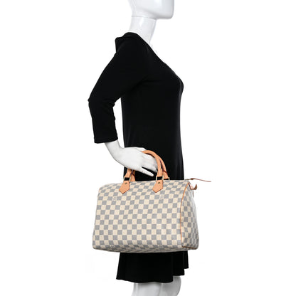 Louis Vuitton Damier Azur Speedy 30 2 of 11