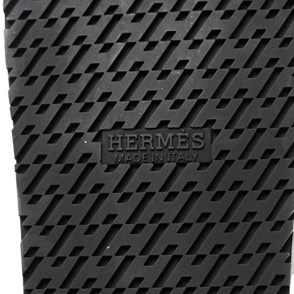 Hermes Calfskin Mens Chypre Sandals 42 Black 8 of 10
