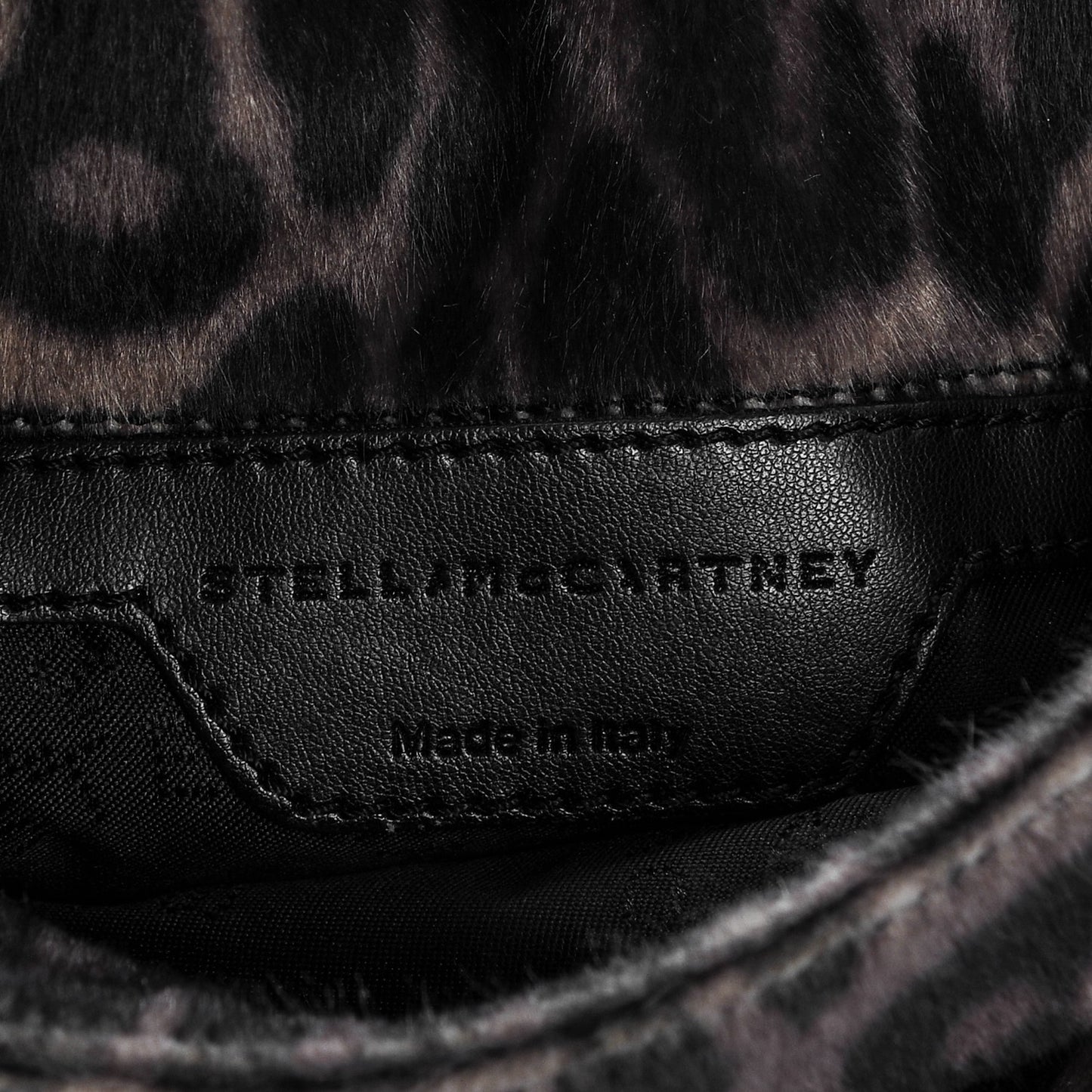 Faux Calf Hair Falabella Crossbody Bag Leopard