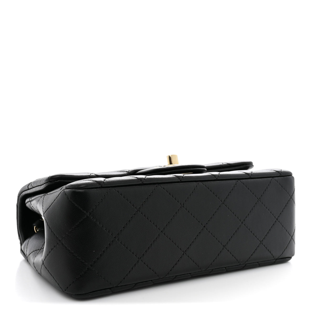 Chanel Lambskin Quilted Mini Rectangular Flap Black 4 of 11