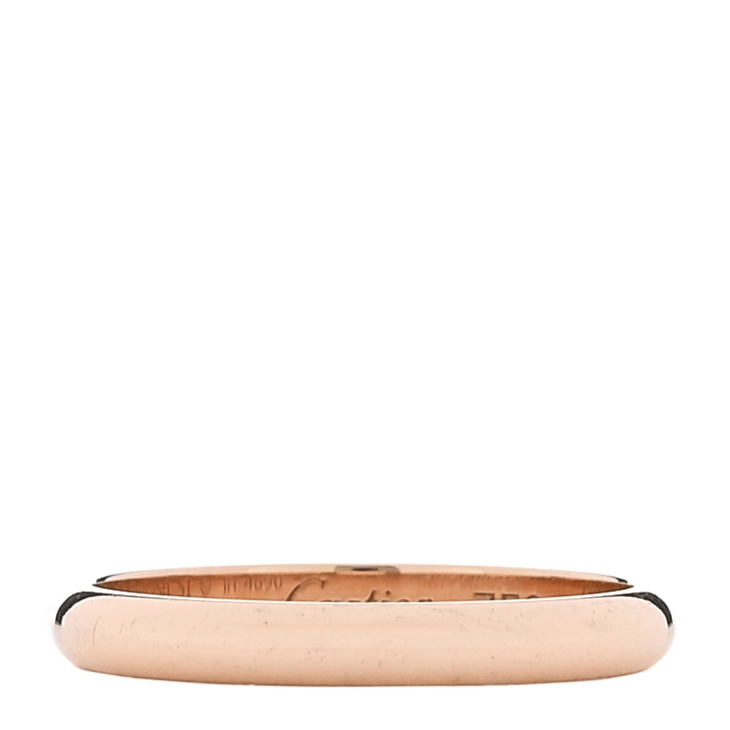 18K Pink Gold 2.5mm 1895 Wedding Band Ring 51 5.75