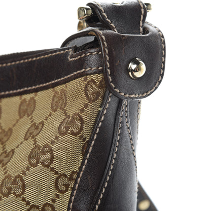 Gucci Monogram Web Studded Pelham Shoulder Bag Dark Brown 11 of 13