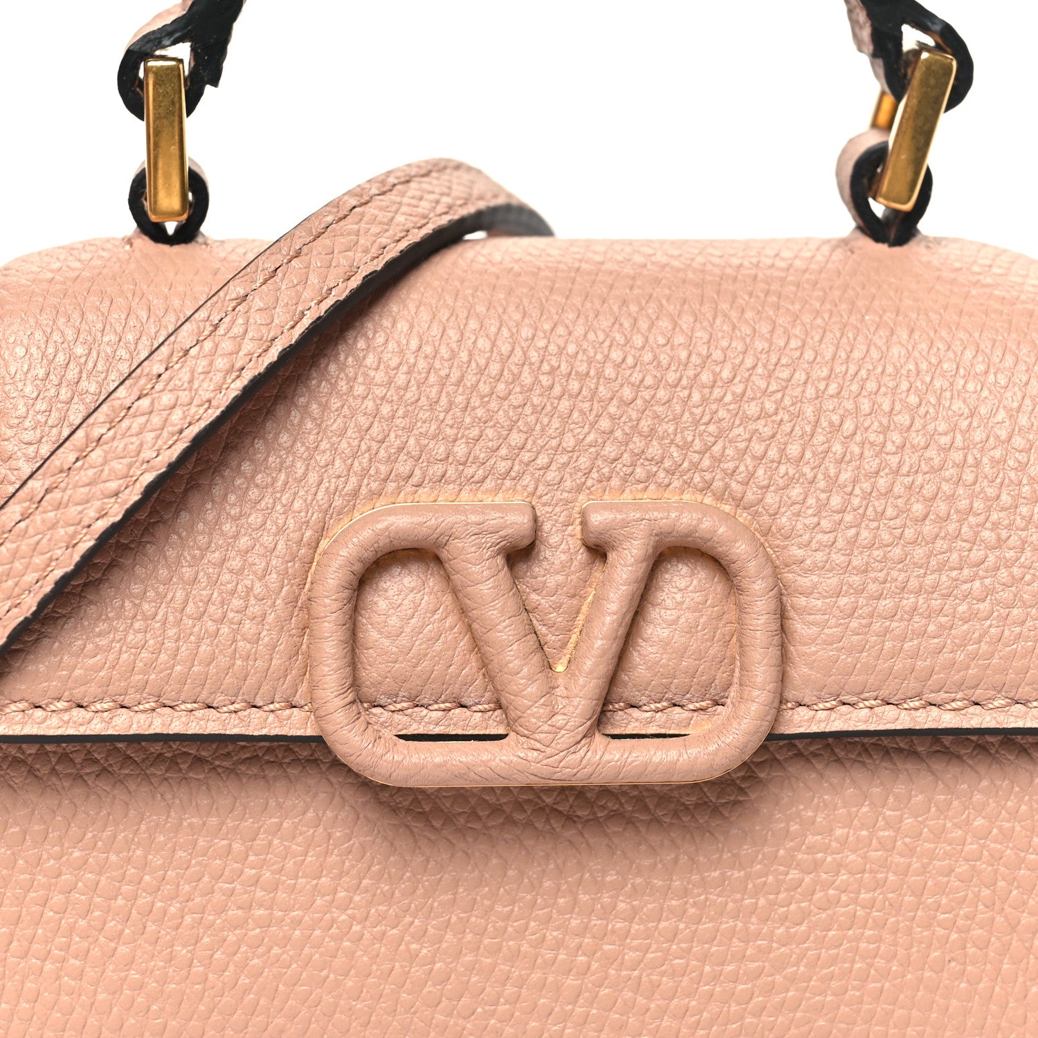 Valentino Garavani Calfskin Micro VSling Top Handle Bag Rose Cannelle 7 of 10