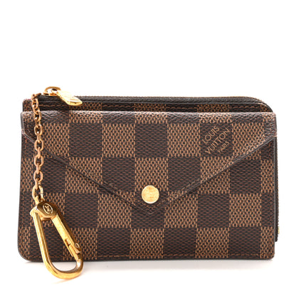 Louis Vuitton Damier Ebene Recto Verso Card Holder Red 1 of 6