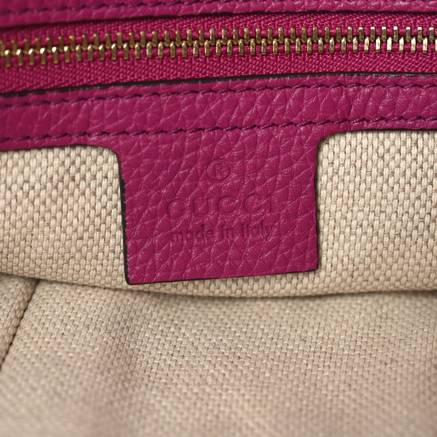 Gucci Cellarius Calfskin Medium Soho Chain Shoulder Bag Bright Bouganville 6 of 10