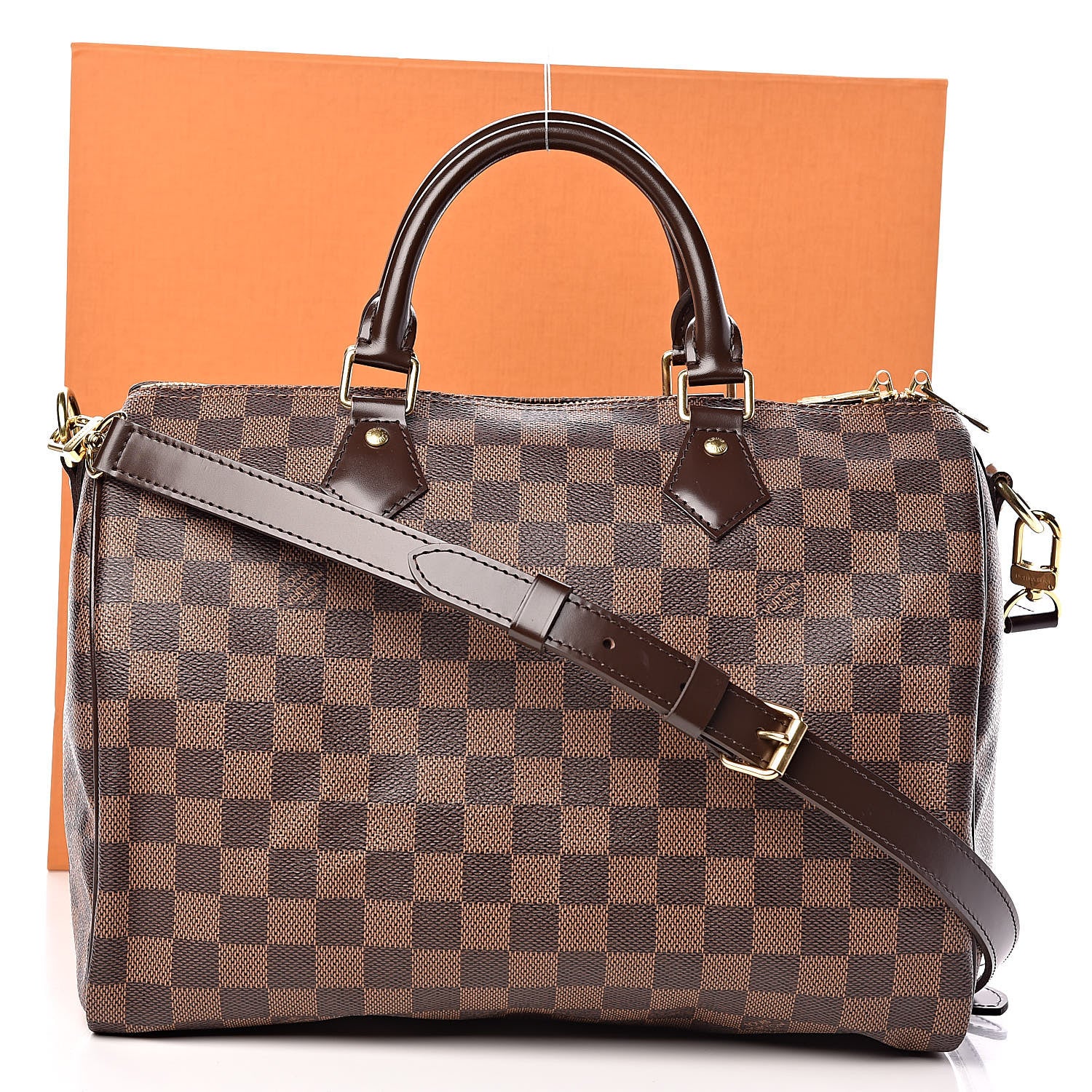 Louis Vuitton Damier Ebene Speedy Bandouliere 30 12 of 12