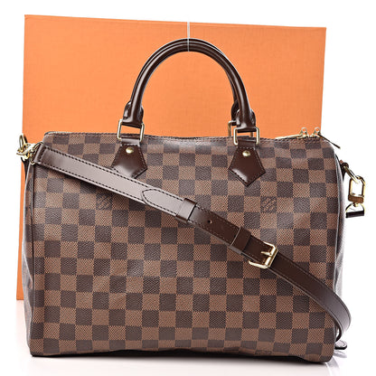 Louis Vuitton Damier Ebene Speedy Bandouliere 30 12 of 12