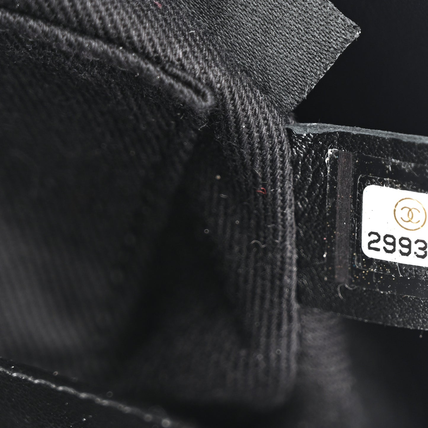 Calfskin Quilted CC Uniform Flap Belt Bag Black