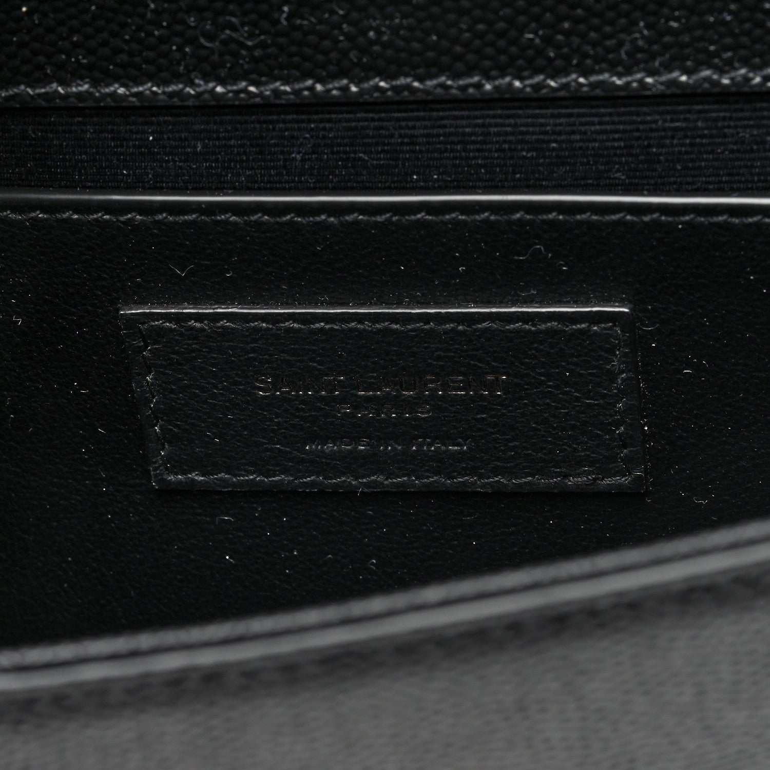 Saint Laurent Grain De Poudre Small Monogram Monochrome Kate Satchel Black 6 of 9