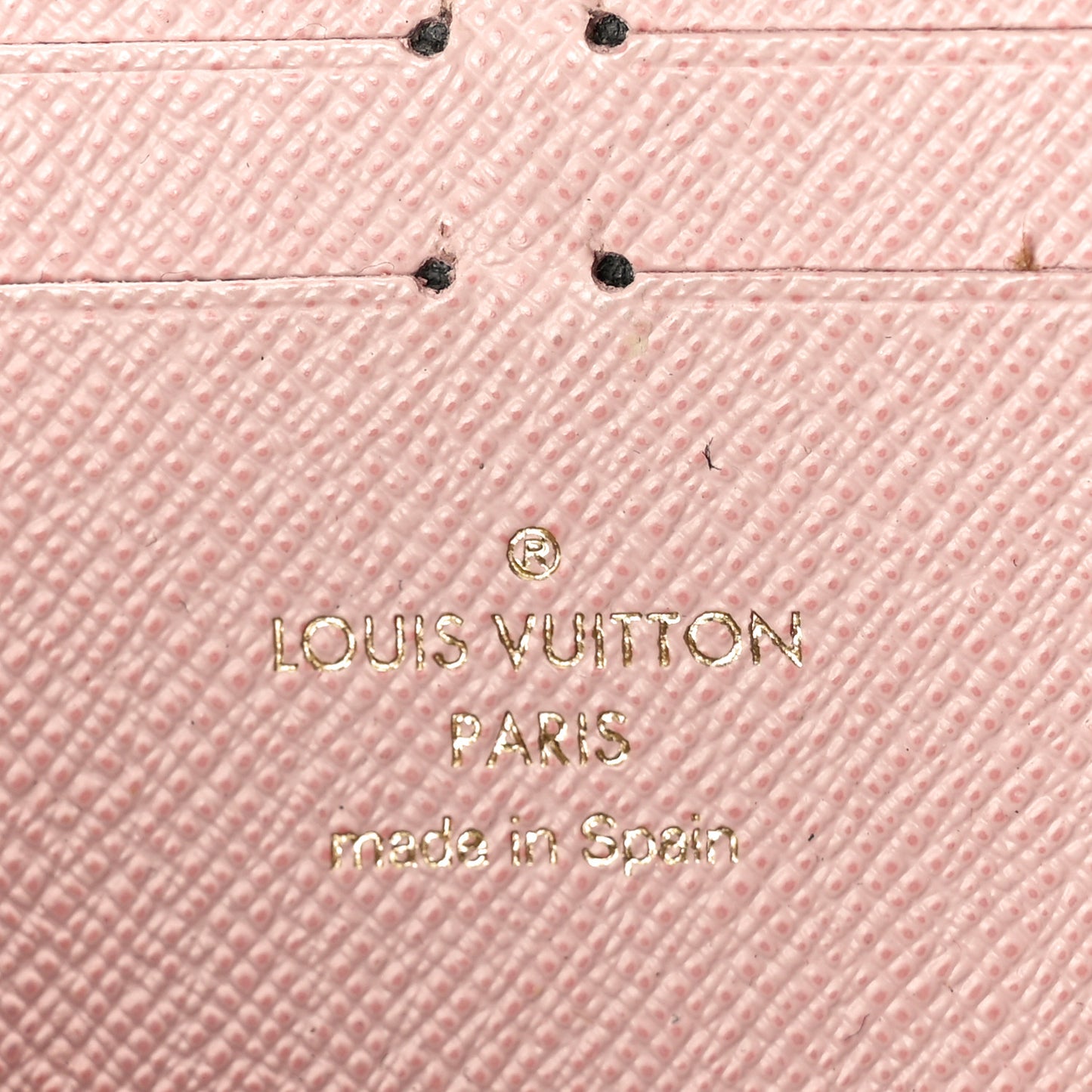 Monogram Clemence Wallet Rose Ballerine