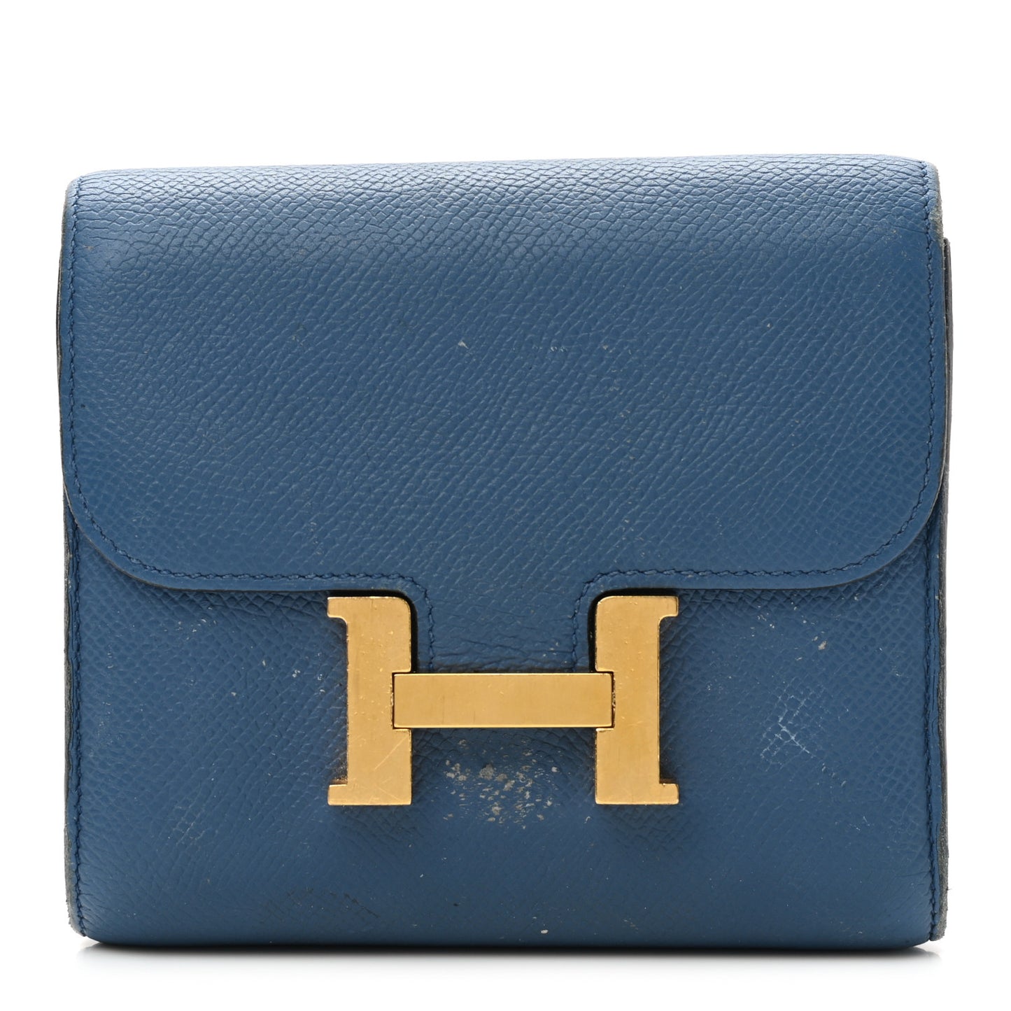 Epsom Constance Short Wallet Bleu Agate