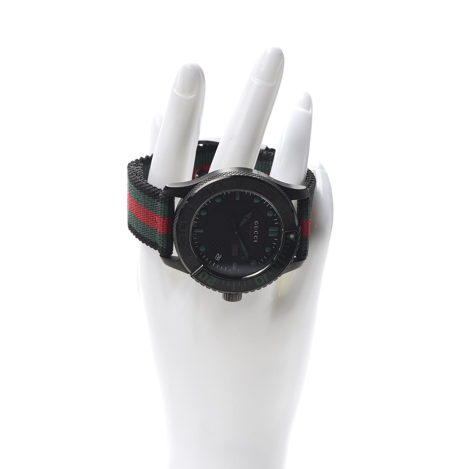 Gucci Stainless Steel Nylon 44mm Gucci Sport Web Quartz Watch Black 2 of 6