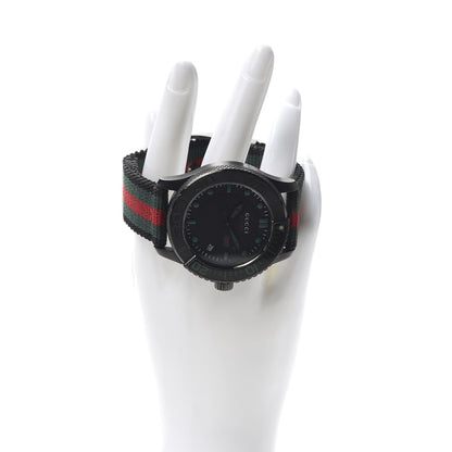 Gucci Stainless Steel Nylon 44mm Gucci Sport Web Quartz Watch Black 2 of 6