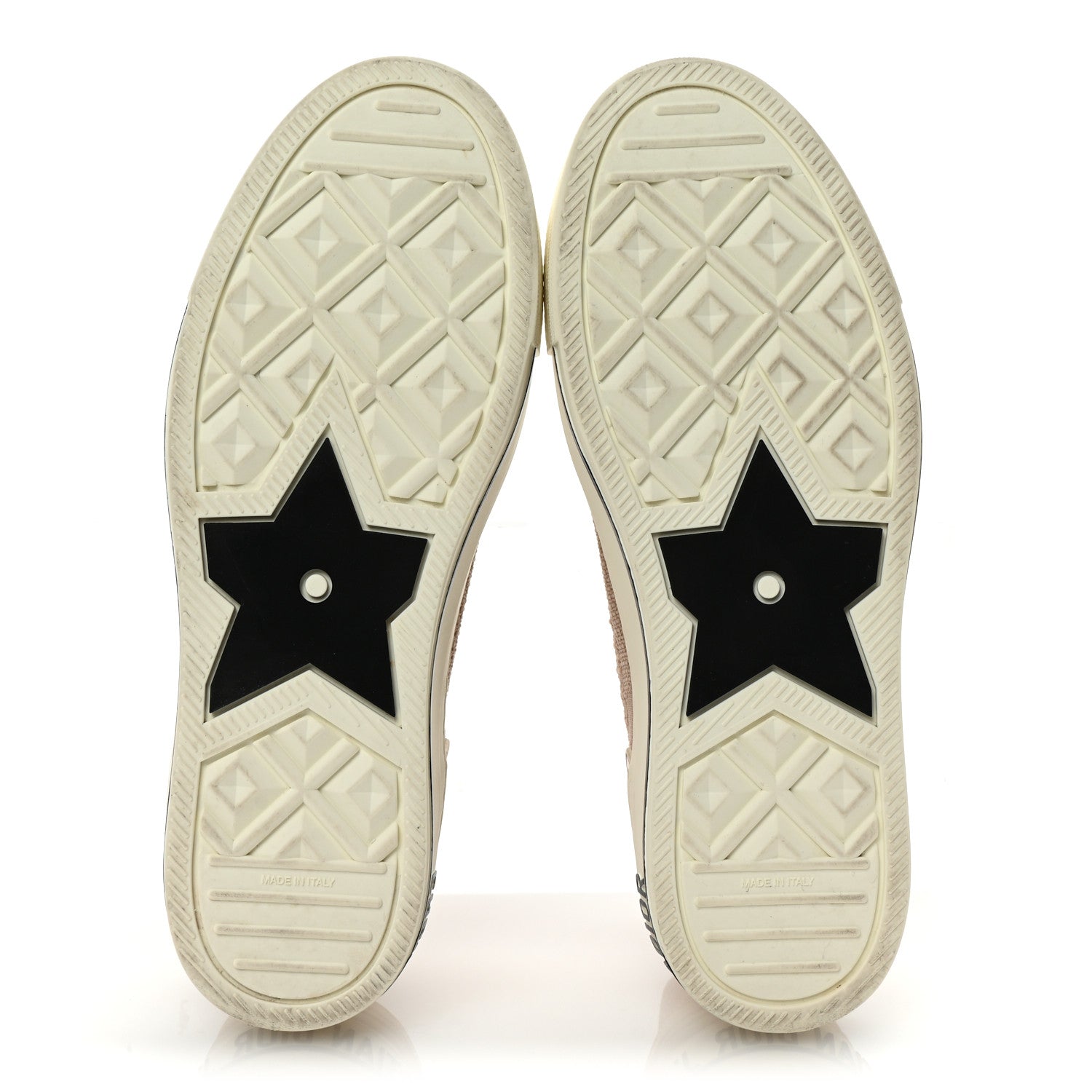 Christian Dior Camouflage Knit Calfskin Womens Walk'n Dior High Top Sneakers 39 Nude 6 of 10