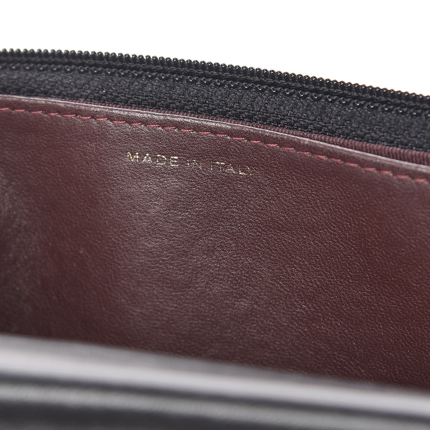Lambskin Chevron Quilted Wallet On Chain WOC Black