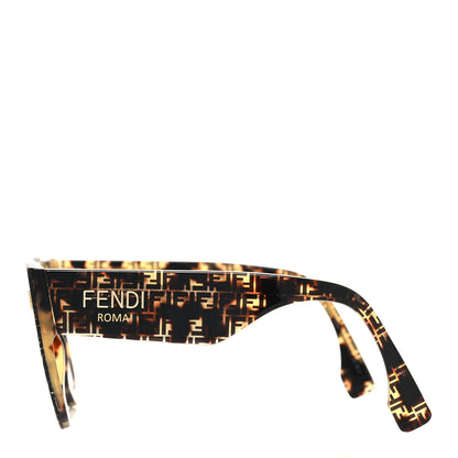 Fendi Acetate Fendi Roma Cat Eye Sunglasses FF 0435/S Havana 3 of 8