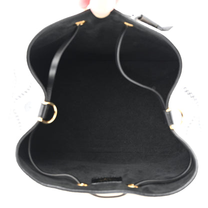 Louis Vuitton Empreinte Monogram Giant Broderies Neonoe MM Cream Black 6 of 10