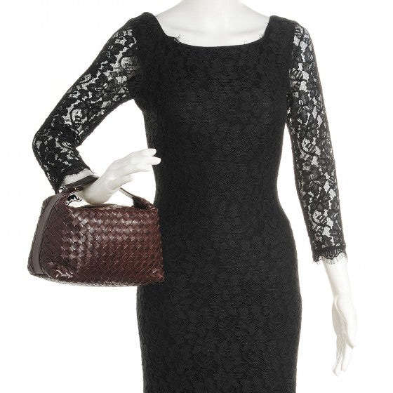 Bottega Veneta Nappa Intrecciato Large Cosmetic Case Ebano 9 of 14