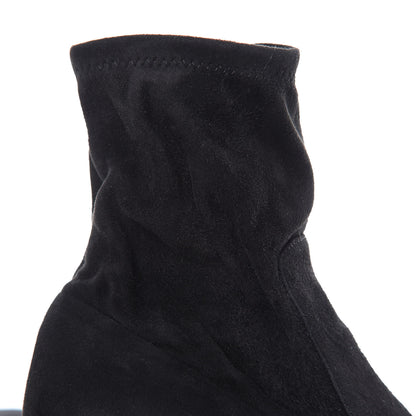 Valentino Garavani Suede Stretch 60mm Ankle Boots 36.5 Black 9 of 11