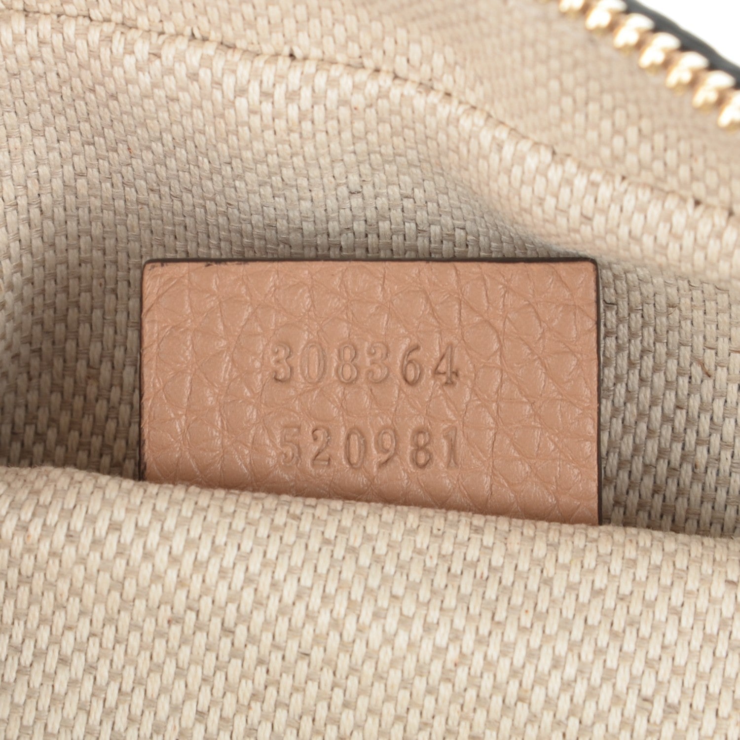 Gucci Pebbled Calfskin Small Soho Disco Bag Camelia 7 of 7
