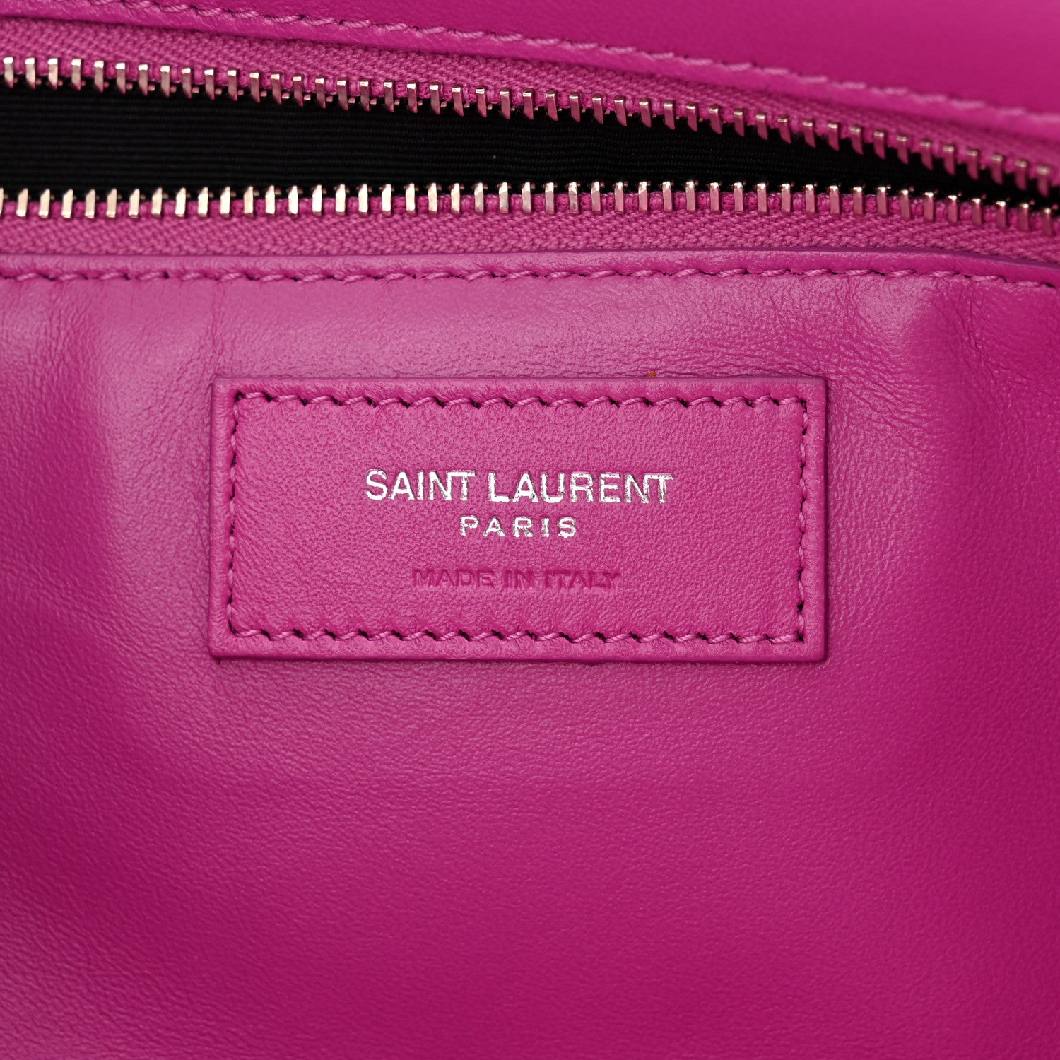 Saint Laurent Suede Monogram Tassel Kate 99 Electric Fuxia 6 of 10