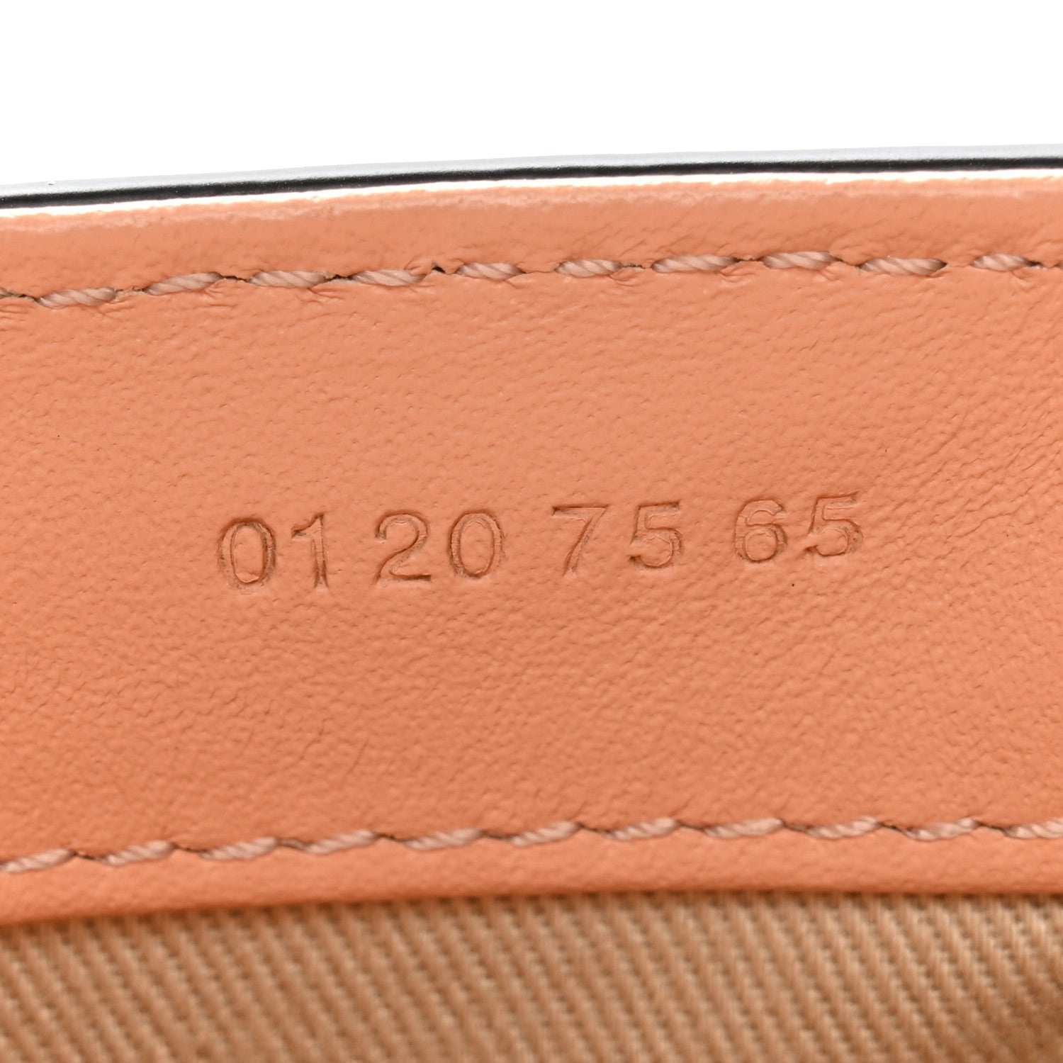 Chloe Calfskin Crocodile Embossed Mini C Double Carry Milky Orange 7 of 10