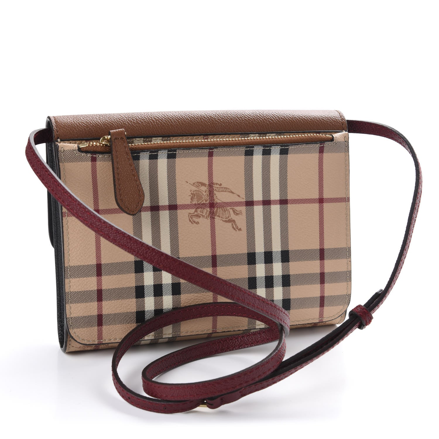 Burberry Haymarket Check Small Loxley Crossbody Bright Toffee 3 of 10