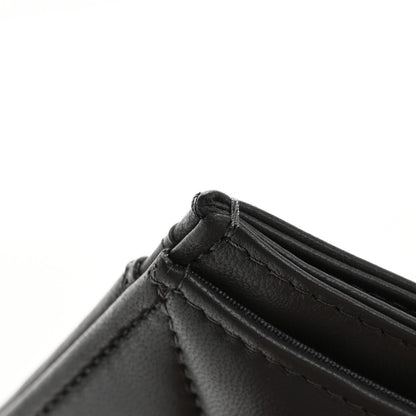 Chanel Lambskin Quilted Chanel 19 Card Holder Dark Grey 10 of 10