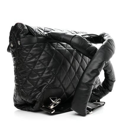 Chanel Lambskin Quilted Coco Cocoon Backpack Black 3 of 12
