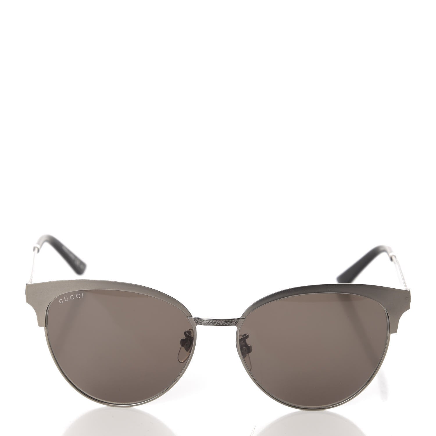 Gucci Round Metal GG0074S Sunglasses Silver 3 of 7