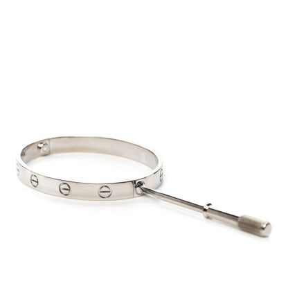 Cartier 18K White Gold LOVE Bracelet 16 4 of 6