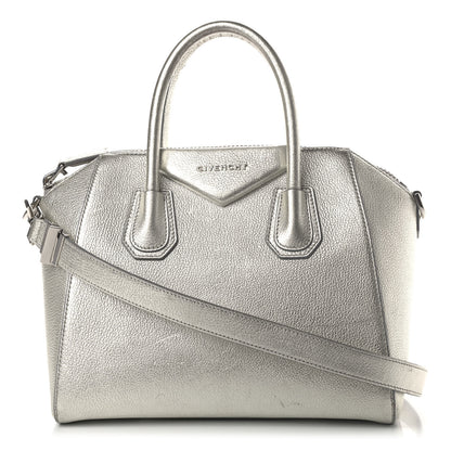 Givenchy Metallic Sugar Goatskin Small Antigona Silver 1 of 8