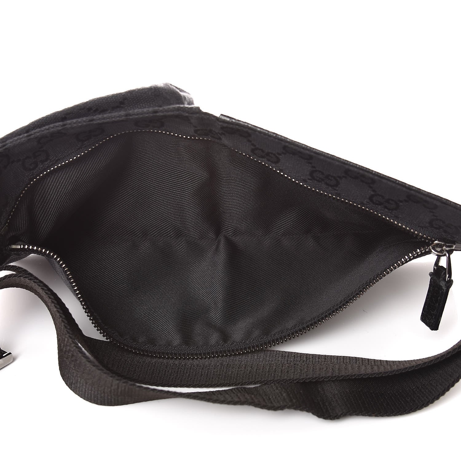 Gucci GG Monogram Double Pocket Belt Bag Black 5 of 13