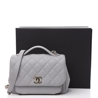 Chanel Caviar Quilted Medium Business Affinity Flap Grey 9 of 10