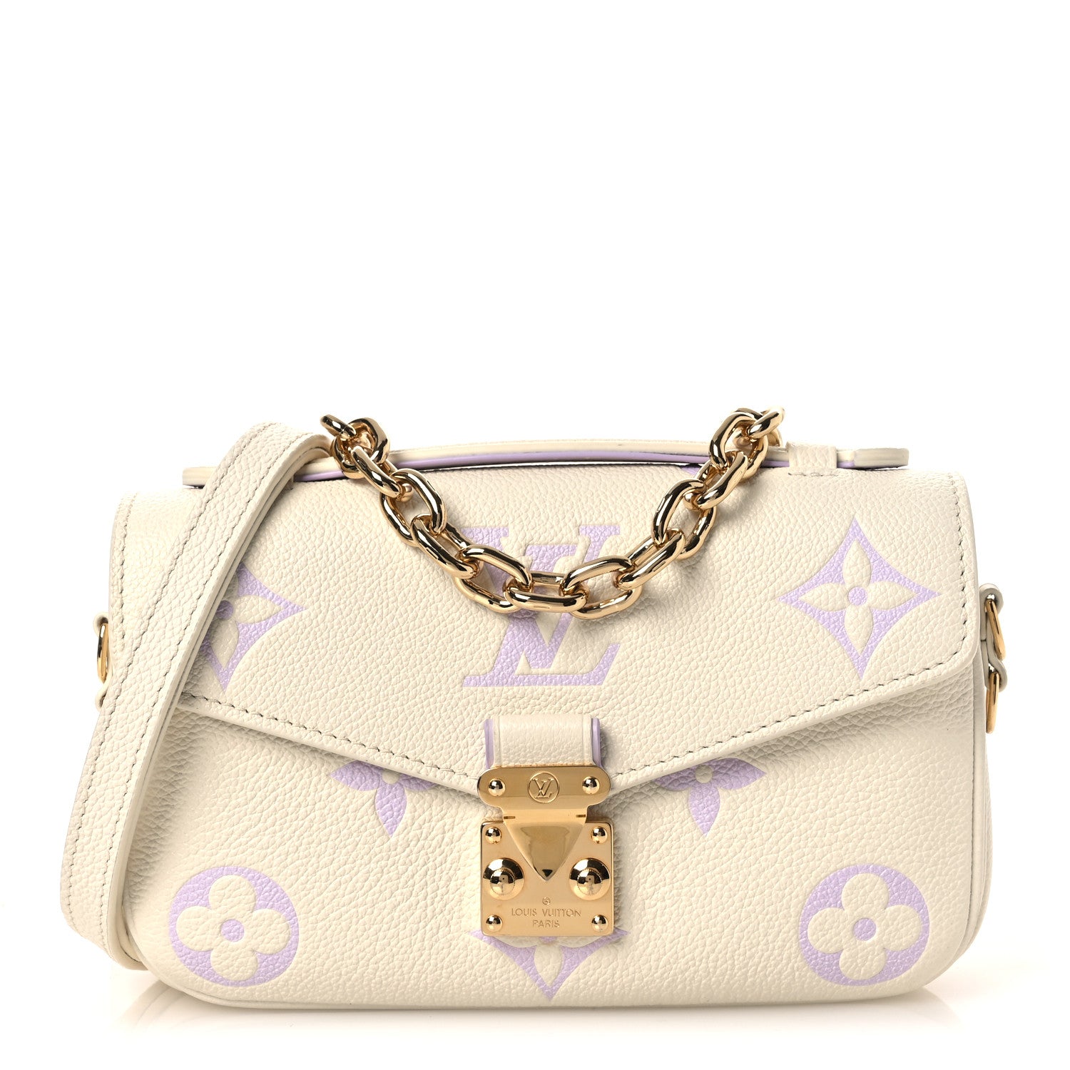 Louis Vuitton Empreinte Monogram Giant Pochette Metis East West Latte Bubble Tea 1 of 12